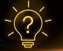 Ícono de bombilla con un signo de interrogación