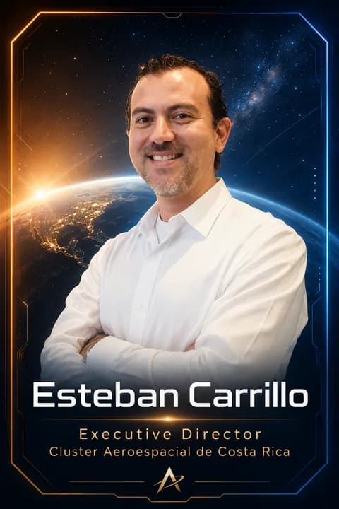 Esteban Carrillo — Director Ejecutivo, Cluster Aeroespacial de Costa Rica